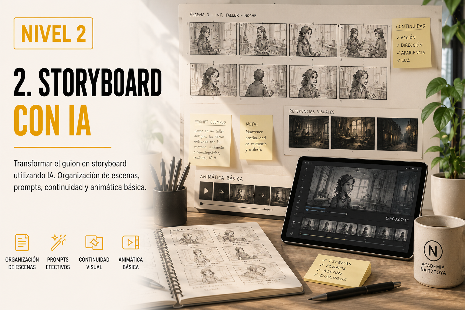 Curso de Storyboard con Inteligencia Artificial