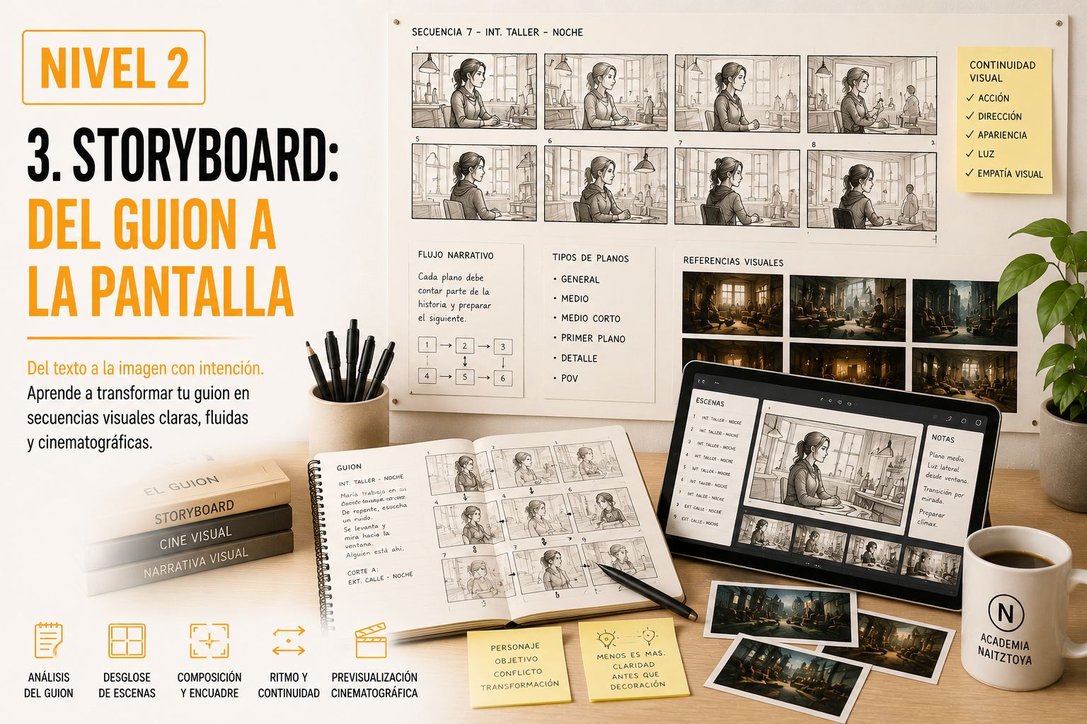 Curso Storyboard: del Guion a la Pantalla